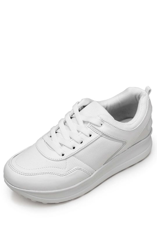 Gön Dolgu Taban Bağcıklı Spor Kadın Sneaker 34718