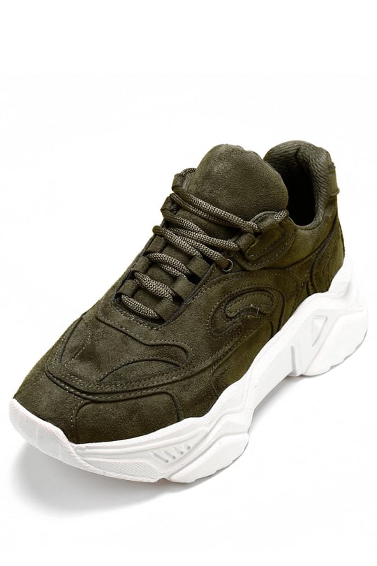 Gön Dolgu Taban Bağcıklı Spor Kadın Sneaker 37117