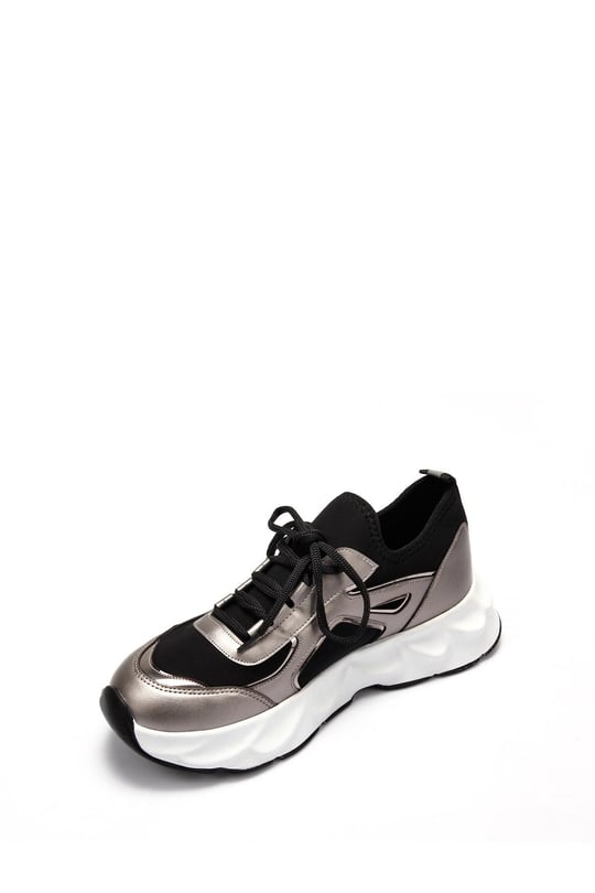 Gön Dolgu Taban Bağcıklı Spor Kadın Sneaker 35850