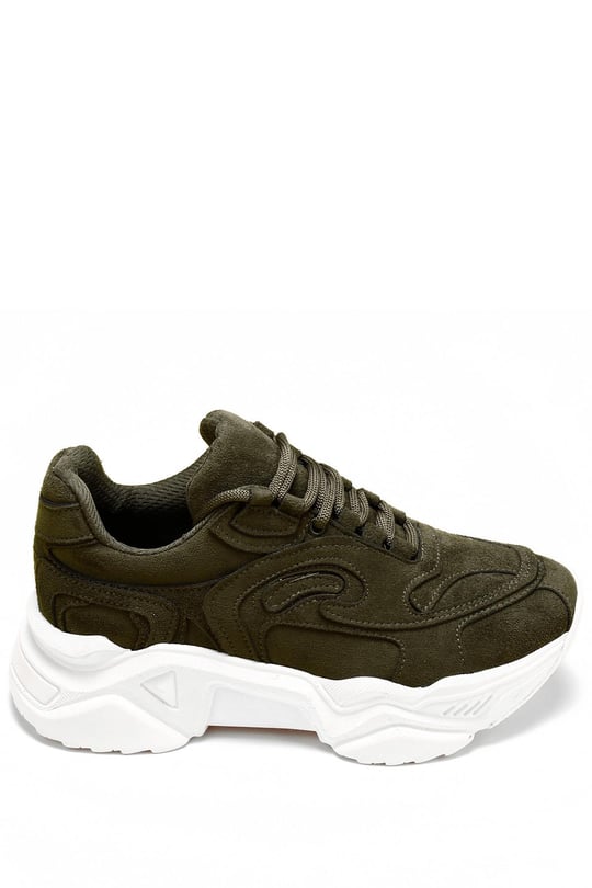 Gön Dolgu Taban Bağcıklı Spor Kadın Sneaker 37117