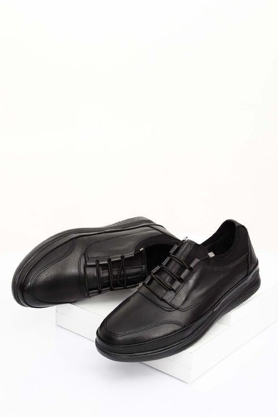 Gön Hakiki Deri Bağcıklı Günlük Erkek Sneaker 01062