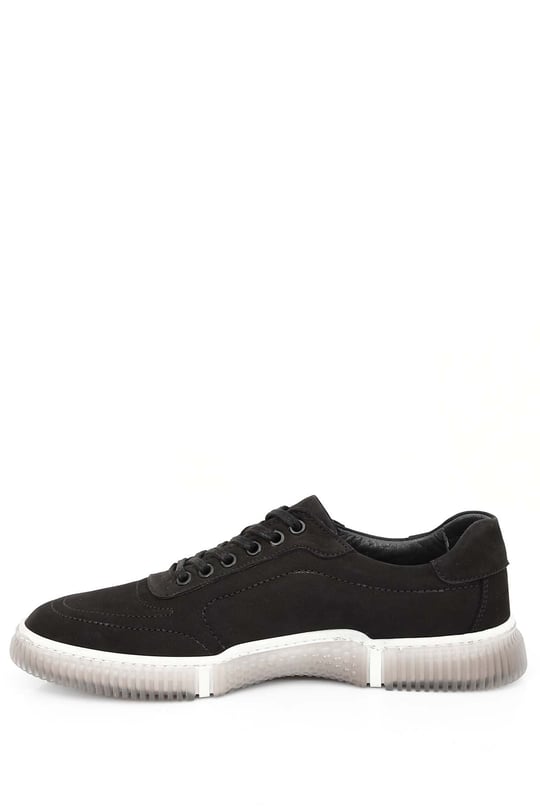Gön Hakiki Deri Bağcıklı Jel Tabanlıklı Erkek Günlük Sneaker 01125