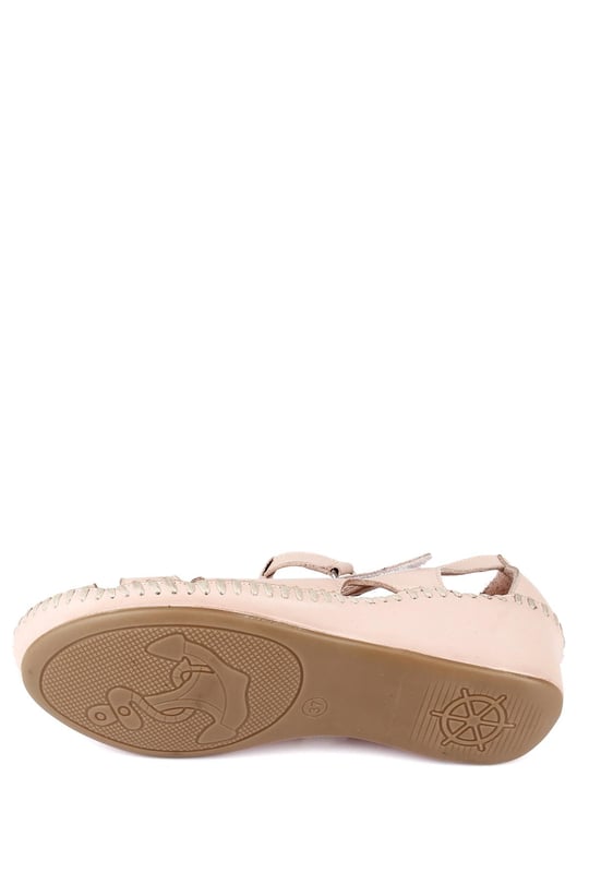 Gon Genuine Leather Filled Sole Women's Sandals M0169