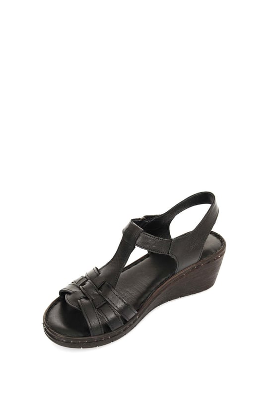 Gon Genuine Leather Filled Sole Sandals  45812