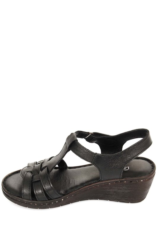 Gon Genuine Leather Filled Sole Sandals  45812