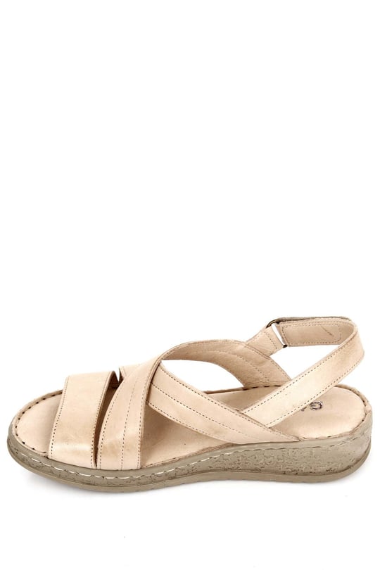 Gon Genuine Leather Filled Sole Sandals  45007