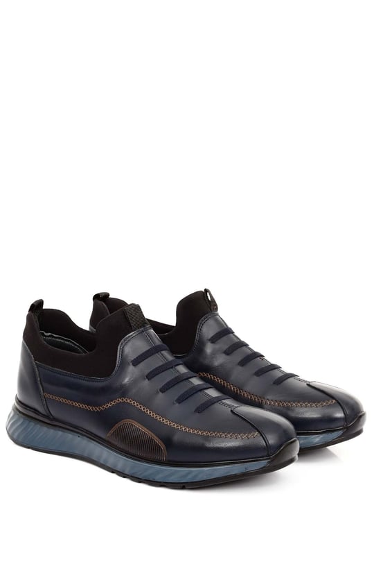 Gön Hakiki Deri Jel Tabanlıklı Erkek Günlük Sneaker 01440