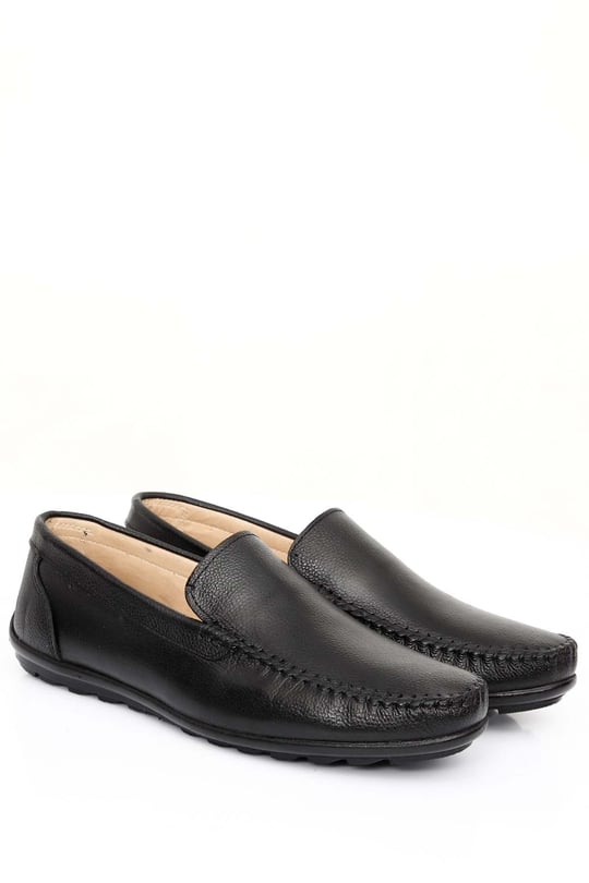 Gön Hakiki Deri Jel Tabanlıklı Loafer Günlük Erkek Ayakkabı 02146