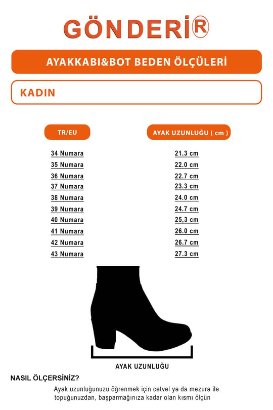 Gön Hakiki Deri Kadın Bot M1254