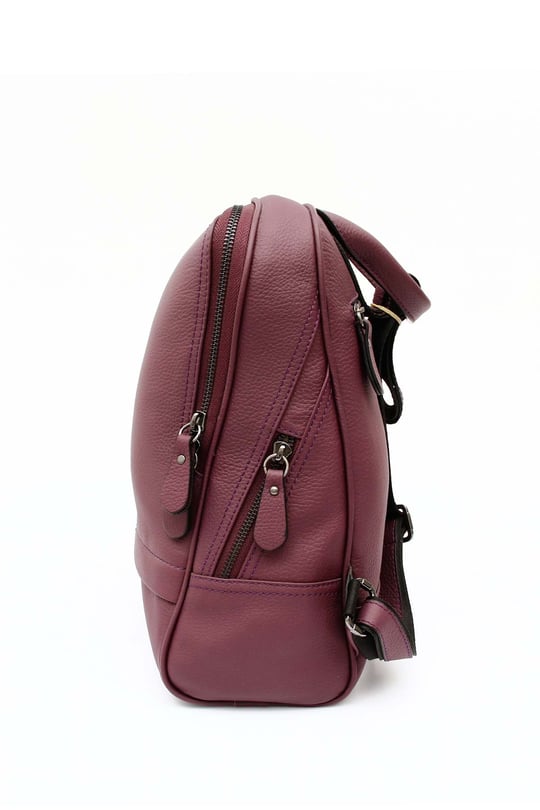 Gön Hakiki Deri Kadın Sırt Çantası B8508 