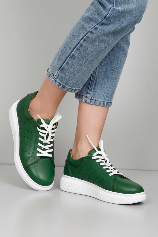 Gön Hakiki Deri Kadın Sneaker 45371