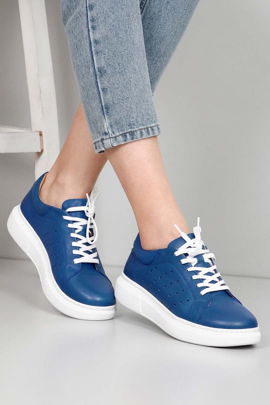 Gön Hakiki Deri Kadın Sneaker 45371