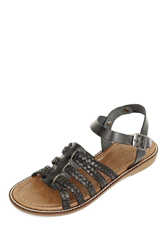 Gon Women's Genuine Leather Buckle Sandals  35236