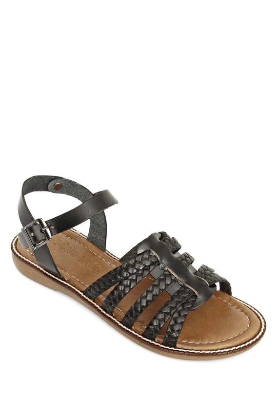 Gon Women's Genuine Leather Buckle Sandals  35236
