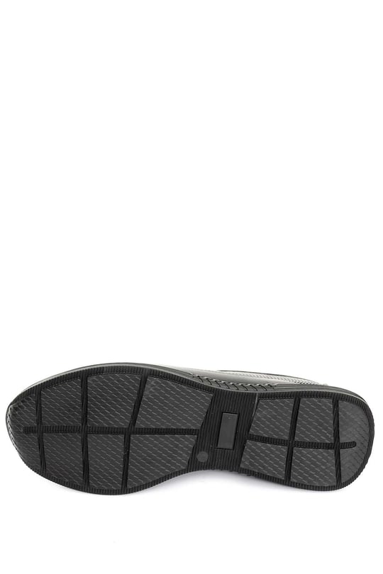 Gön Hakiki Deri Kauçuk Taban Bağcıklı Lastikli Günlük Erkek Sneaker 11012