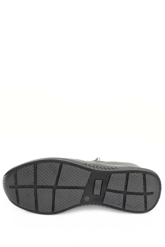 Gön Hakiki Deri Kauçuk Taban Bağcıklı Lastikli Günlük Erkek Sneaker 01018