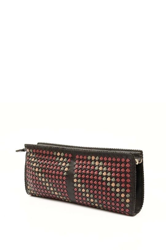  Gon Genuine Leather Knit Handwork Women's Shoulder Bag   Q2149