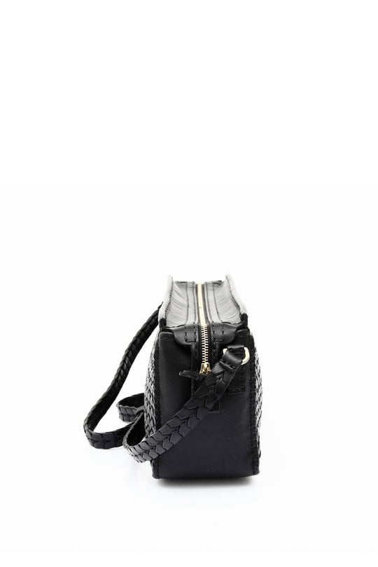  Gon Genuine Leather Knit Handwork Women's Shoulder Bag   Q2242