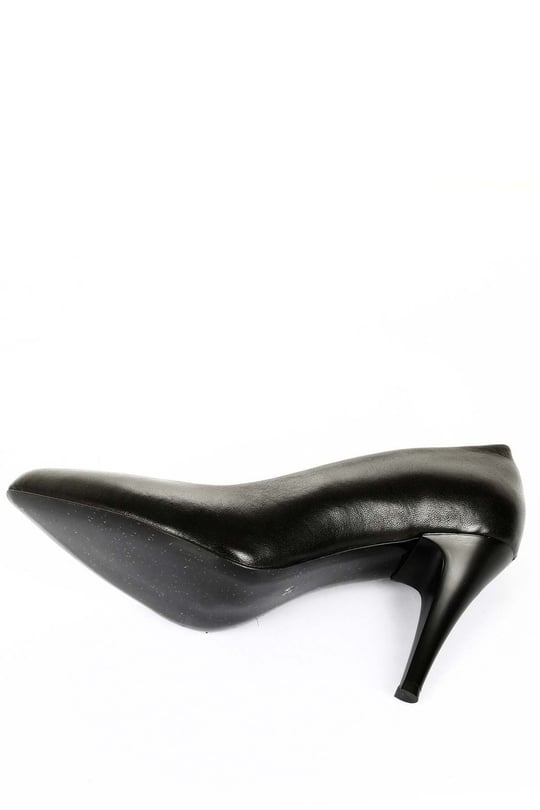 Gön Hakiki Deri Sivri Burun İnce Topuklu Stiletto Kadın Ayakkabı 13454
