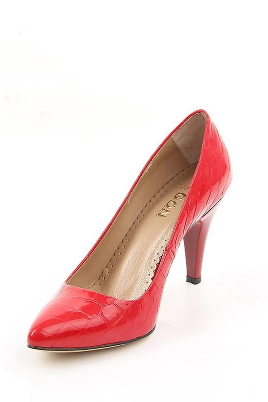 Gön Hakiki Deri Sivri Burun İnce Yüksek Topuklu Stiletto Kadın Ayakkabı 22354