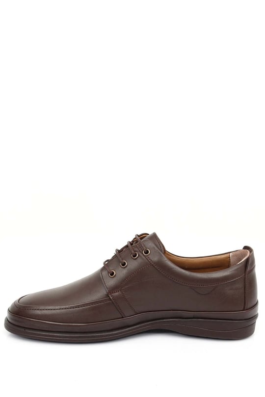 Gön  Genuine  leather round nose laces daily men's shoes 01368