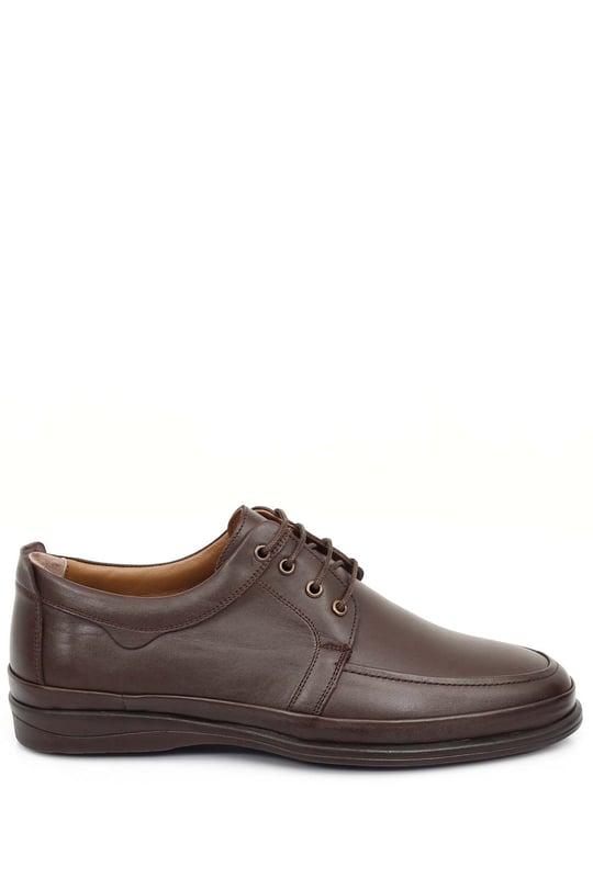 Gön  Genuine  leather round nose laces daily men's shoes 01368