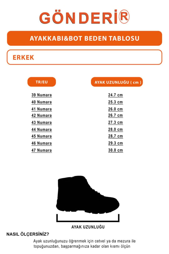 Gön Hakiki Deri Yuvarlak Burun Bağcıklı Fermuarlı Postal Erkek Bot 34568