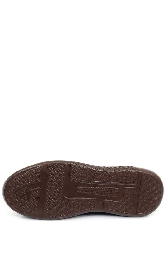 Gön Hakiki Deri Yuvarlak Burun Bağcıklı Günlük Erkek Sneaker 01371