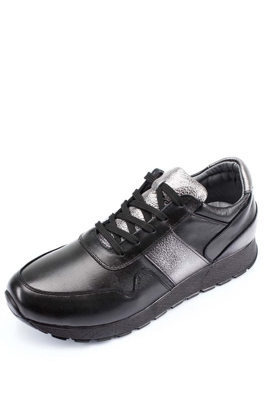 Gön Hakiki Deri Yuvarlak Burun Dolgu Taban Bağcıklı Spor Kadın Sneaker 45126