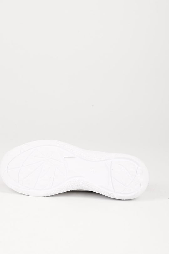 Gön Hakiki Deri Yuvarlak Burun Dolgu Taban Bağcıklı  Kadın Sneaker 42610