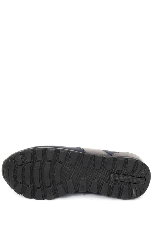 Gön Hakiki Deri Yuvarlak Burun Dolgu Taban Bağcıklı Spor Kadın Sneaker 45126