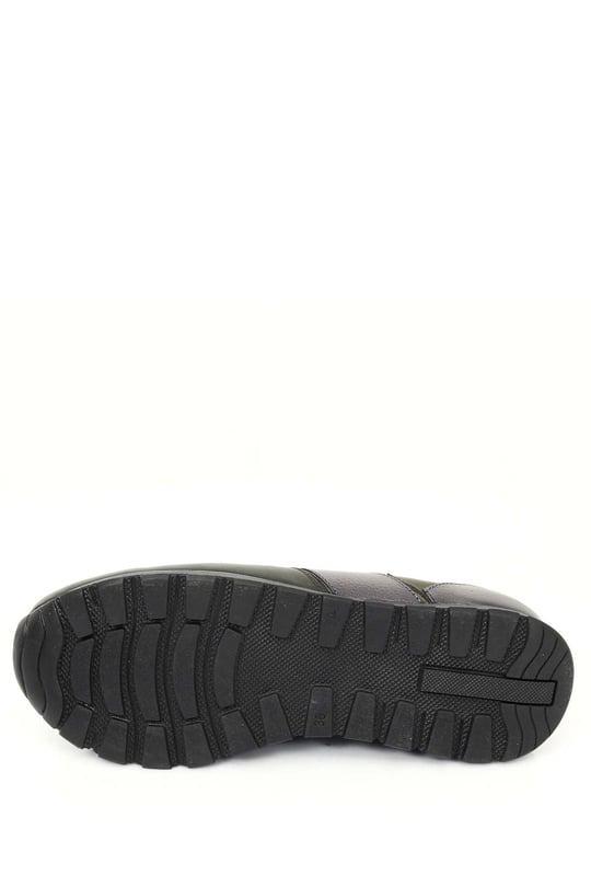 Gön Hakiki Deri Yuvarlak Burun Dolgu Taban Bağcıklı Spor Kadın Sneaker 45126
