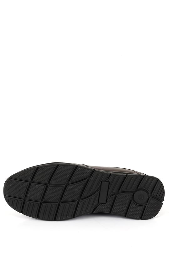 Gön Hakiki Deri Yuvarlak Burun Lastikli Bağcıklı Günlük Erkek Sneaker 00183