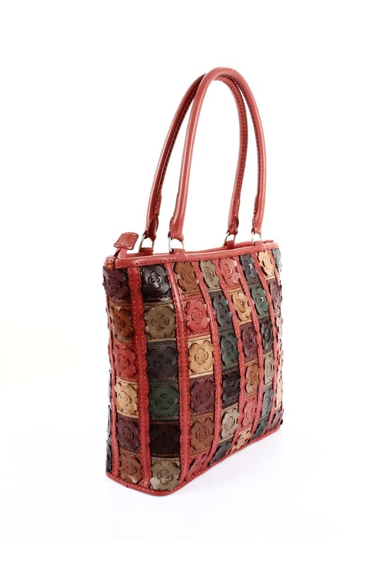 Gön Handmade Deri Omuz Çantası (Flora) GNHANDMD20063 B0063 