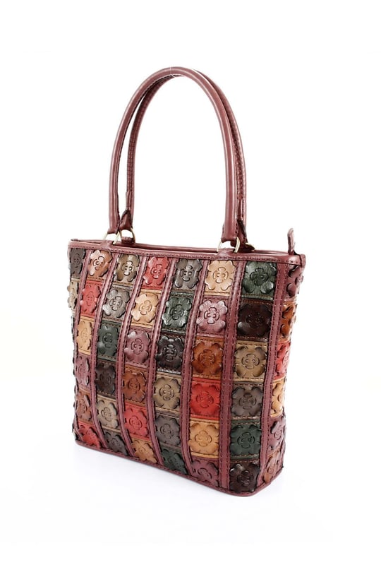 Gön Handmade Deri Omuz Çantası (Flora) GNHANDMD20063 B0063 