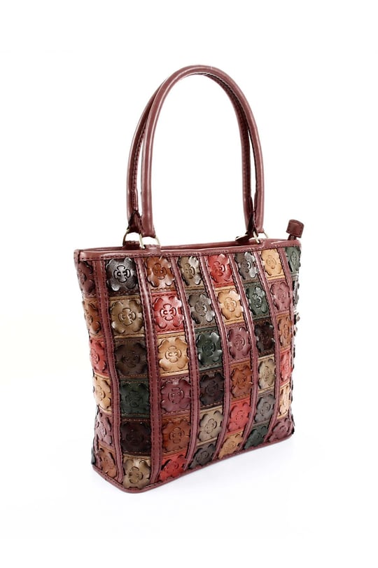 Gön Handmade Deri Omuz Çantası (Flora) GNHANDMD20063 B0063 