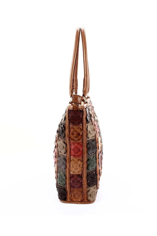 Gön Handmade Deri Omuz Çantası (Flora) GNHANDMD20063 B0063 