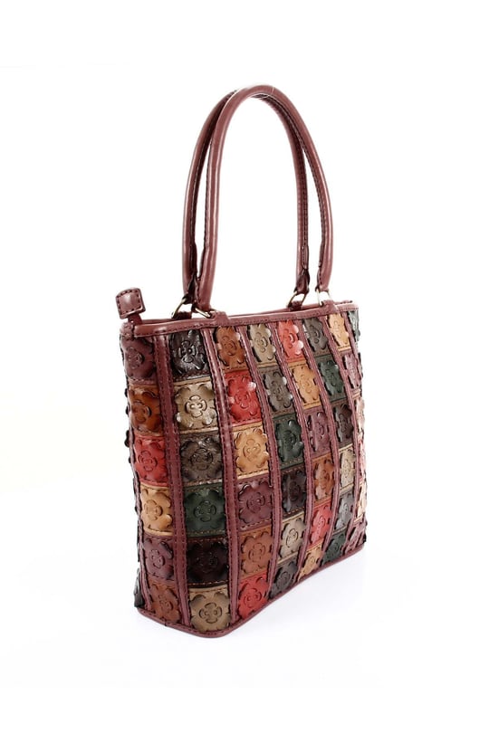 Gön Handmade Deri Omuz Çantası (Flora) GNHANDMD20063 B0063 