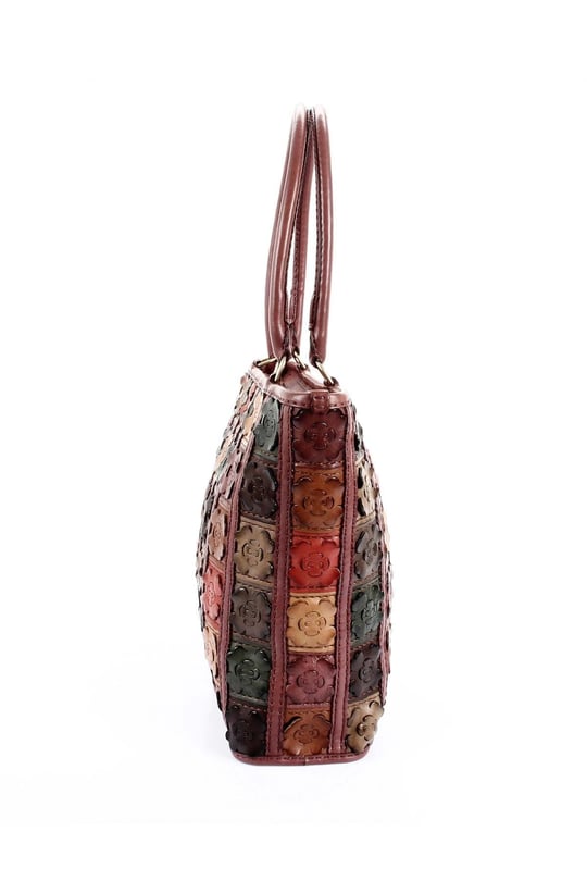 Gön Handmade Deri Omuz Çantası (Flora) GNHANDMD20063 B0063 