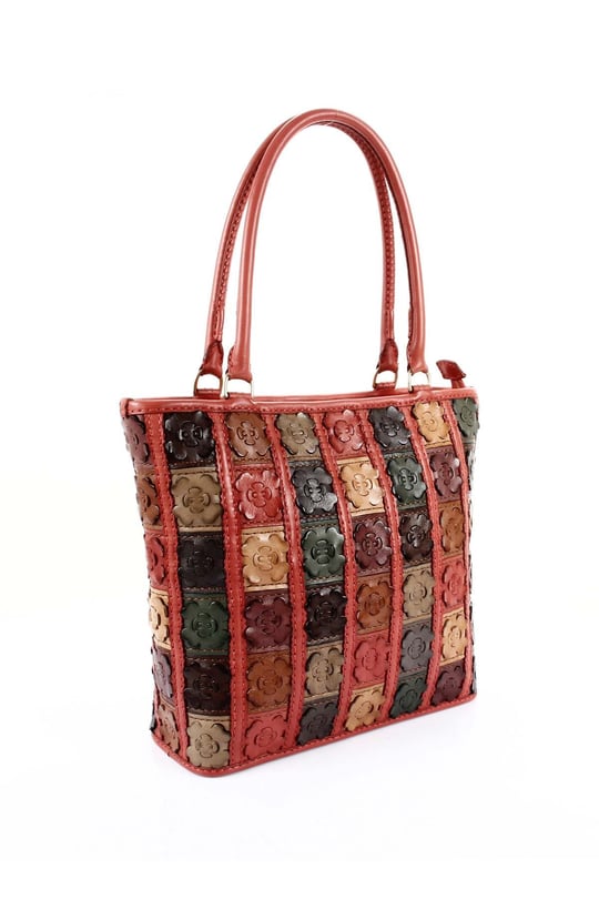 Gön Handmade Deri Omuz Çantası (Flora) GNHANDMD20063 B0063 