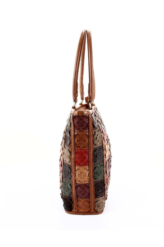 Gön Handmade Deri Omuz Çantası (Flora) GNHANDMD20063 B0063 