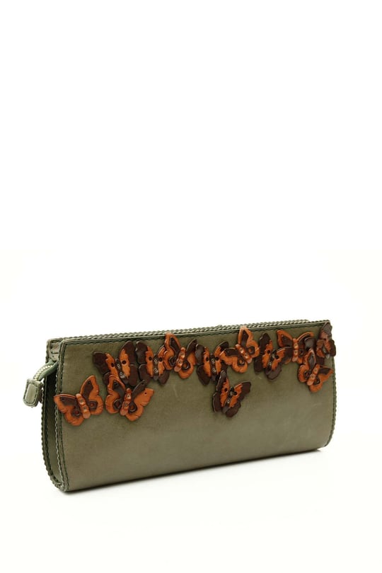 Gön handmade El Ve Omuz Deri Abiye Çanta ( Kelebek ) GONHNDMADE20086 Q2186 