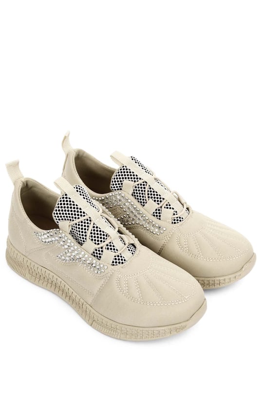 Gön Kadın Bağcıklı Kumaş Günlük Sneaker 37190