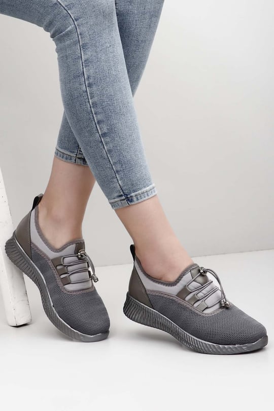 Gön Kadın Bağcıklı Kumaş Günlük Sneaker 40822