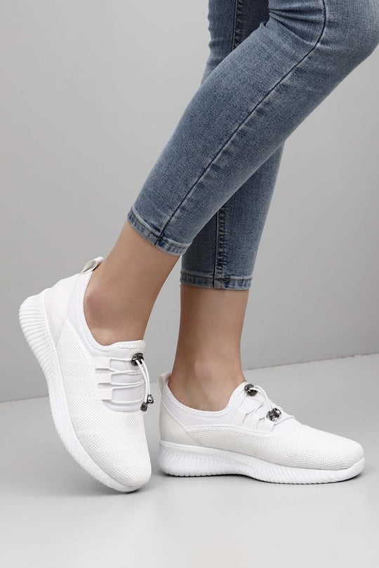 Gön Kadın Bağcıklı Kumaş Günlük Sneaker 40822