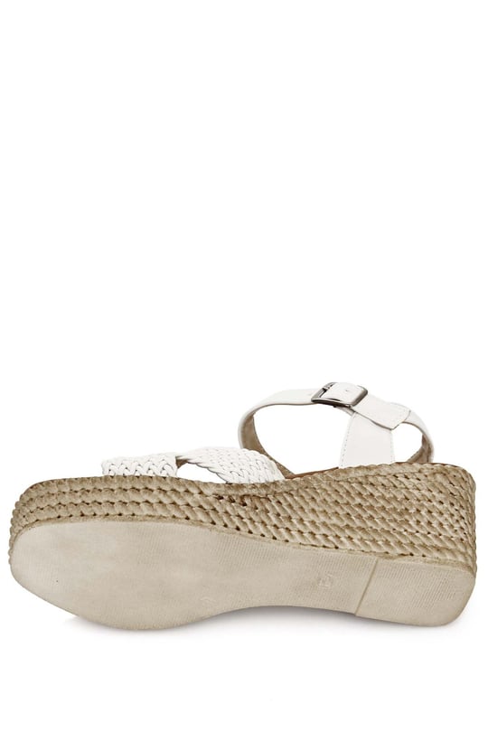  Gon Women Ankle Tied Wedge Sole Sandals  40603