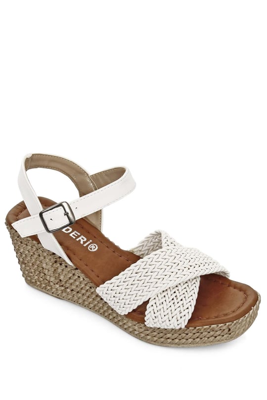  Gon Women Ankle Tied Wedge Sole Sandals  40603