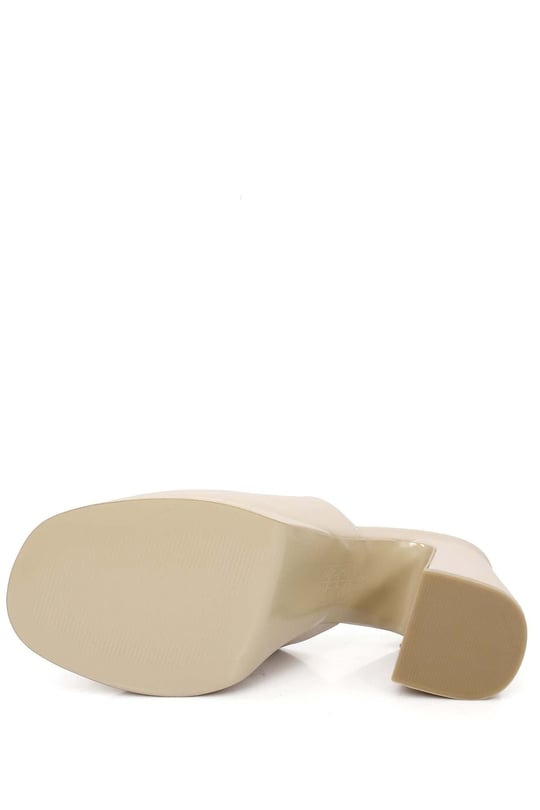 GÖNDERİ(R) Thick Heeled Platform Women's Slippers   35112