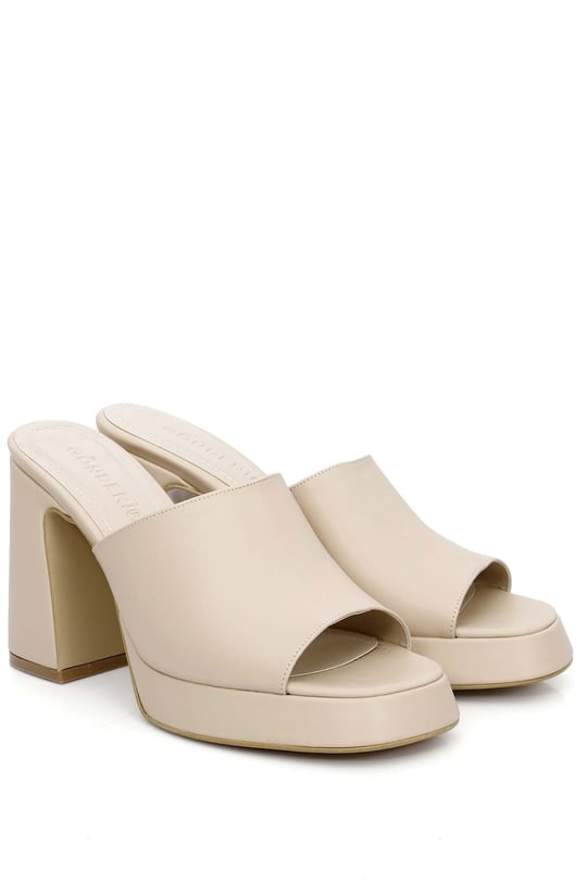 GÖNDERİ(R) Thick Heeled Platform Women's Slippers   35112