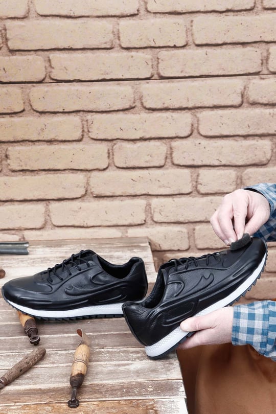 Gön Platinum Hakiki Deri Bağcıklı Erkek Sneaker 34303